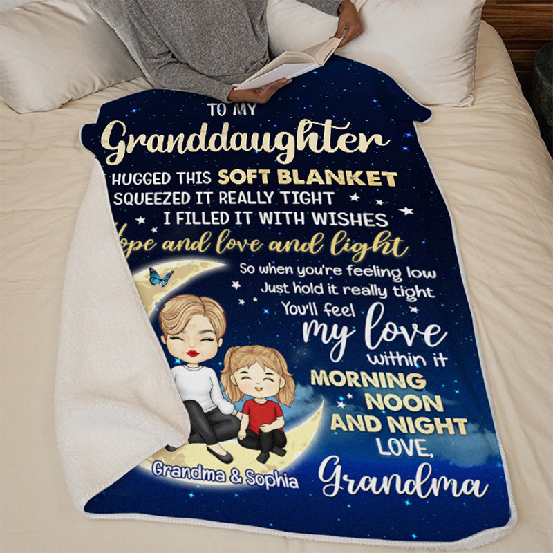 À ma petite-fille adorée - Couverture familiale personnalisée - Cadeau d'anniversaire de maman, grand-mère