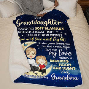 À ma petite-fille adorée - Couverture familiale personnalisée - Cadeau d'anniversaire de maman, grand-mère