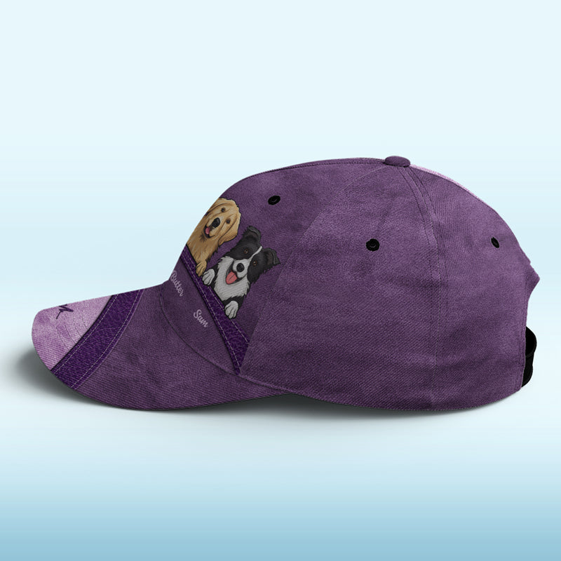Pawsome Vibes Only - Casquette personnalisée pour chien et chat, imprimé intégral, cadeau pour propriétaires et amoureux des animaux