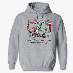 Mes petits-enfants ont mis la joie dans mon Noël - T-shirt unisexe personnalisé, sweat à capuche, sweat-shirt - Cadeau de Noël pour maman, grand-mère