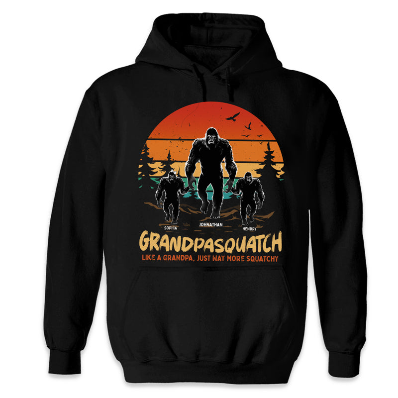 Comme un papa, grand-père, juste plus accroupi - T-shirt unisexe personnalisé pour la famille, sweat à capuche, sweat-shirt - Cadeau de fête des pères, d'anniversaire pour papa, grand-père