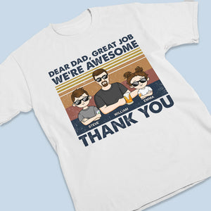 Cher papa, excellent travail, je suis génial, merci Young - T-shirt unisexe personnalisé pour la famille, sweat à capuche, sweat-shirt - Cadeau de fête des pères, d'anniversaire pour papa
