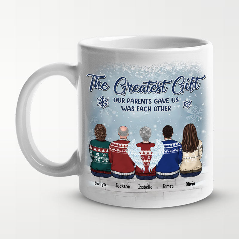 L'amour entre frères et sœurs - Mug personnalisé pour la famille - Cadeau de Noël, cadeau pour frères et sœurs