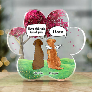 Souvenirs inoubliables, souvenir inoubliable - Plaque commémorative personnalisée en acrylique en forme de patte - Cadeau de condoléances, cadeau pour propriétaires d'animaux et amoureux des animaux