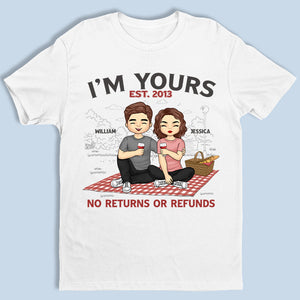 Je suis à toi depuis - T-shirt unisexe personnalisé pour couple, sweat à capuche, cadeau pour mari et femme, anniversaire