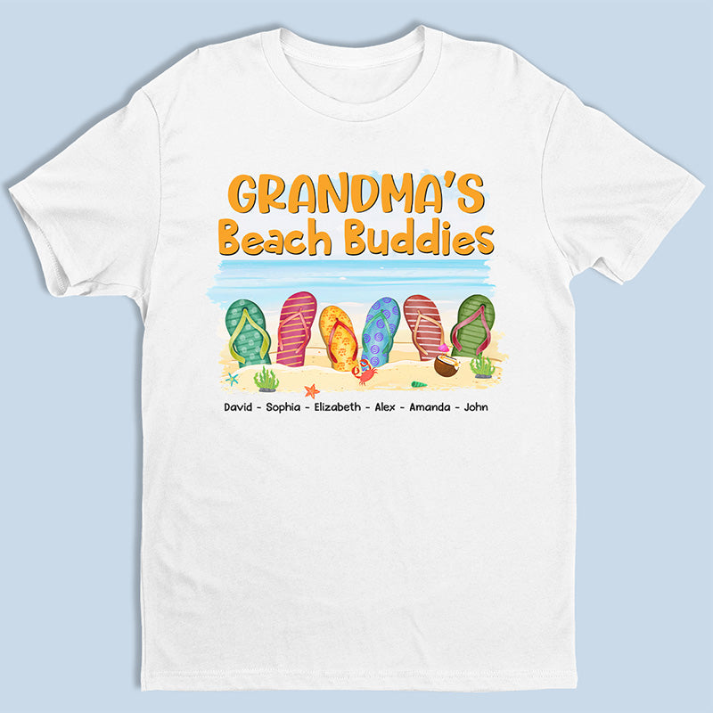Beach Buddies - T-shirt, sweat à capuche et sweat-shirt unisexe personnalisé pour la famille - Vacances d'été, cadeau d'anniversaire pour grand-mère