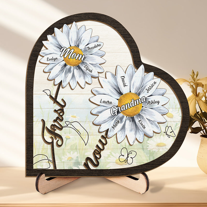 Vous n'en aurez jamais d'autre - Plaque en bois personnalisée à 2 couches avec support - Cadeau de fête des mères, de pendaison de crémaillère pour maman, grand-mère