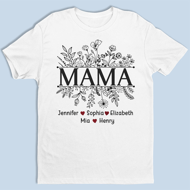 T-shirt, sweat à capuche et sweat-shirt unisexe personnalisé « Blooming Love You, Mom » - Cadeau pour maman et grand-mère