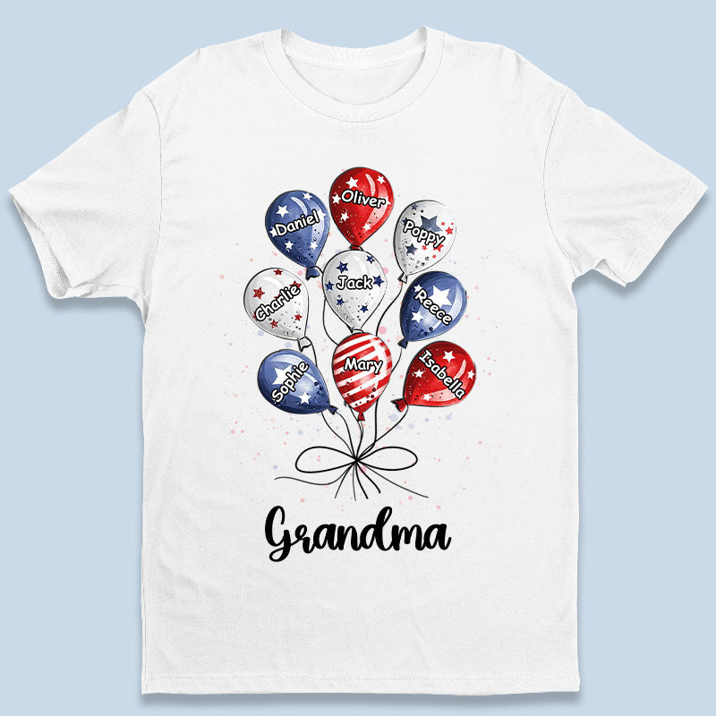 Grand-mère est ma meilleure amie - T-shirt patriotique unisexe personnalisé, sweat à capuche, sweat-shirt - Jour de l'Indépendance, 4 juillet, cadeau d'anniversaire pour grand-mère