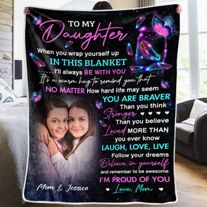 Photo personnalisée Je suis fier de toi - Couverture personnalisée familiale - Cadeau d'anniversaire de maman