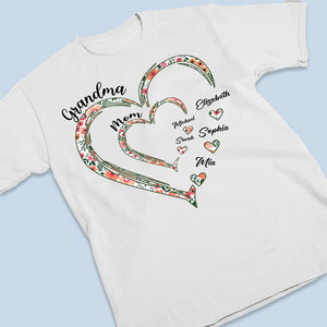 L'amour d'une grand-mère est éternel - T-shirt, sweat à capuche et sweat-shirt unisexe personnalisé pour la famille - Cadeau pour maman et grand-mère