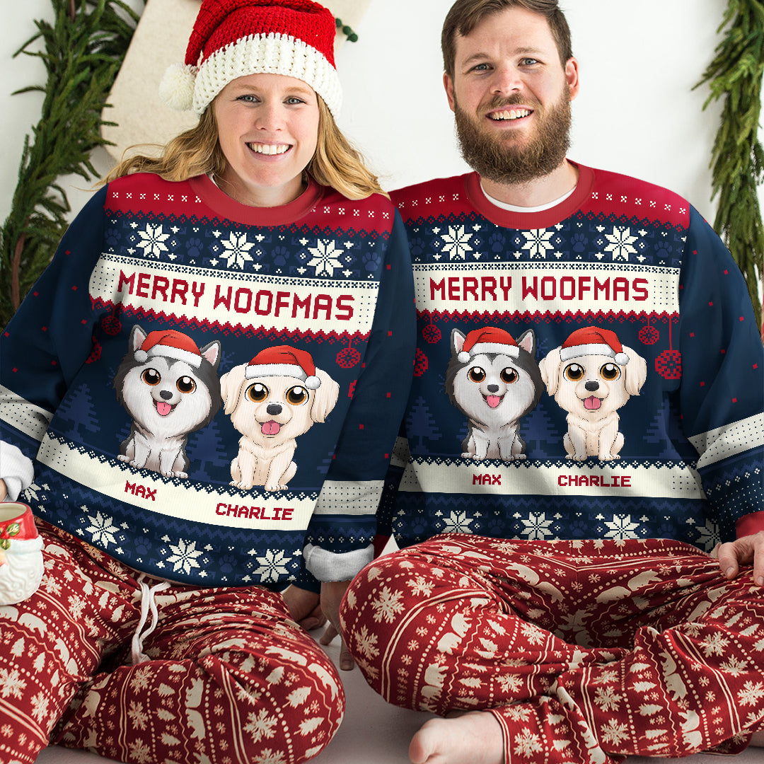 Tout ce que je veux pour Noël - Sweat-shirt personnalisé pour chien - Pull en laine unisexe - Cadeau de Noël pour les propriétaires et les amoureux des animaux