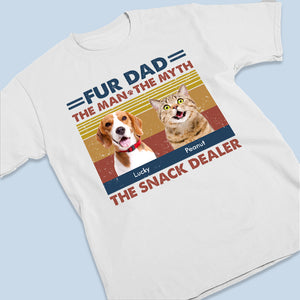 T-shirt, sweat à capuche et sweat-shirt unisexe personnalisé avec photo de vendeur de snacks pour chiens et chats - Cadeau pour propriétaires et amoureux des animaux