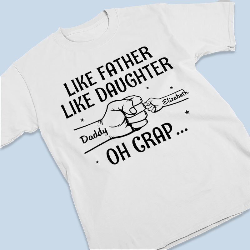 Tel père, tel fils, telle fille - T-shirt unisexe personnalisé, sweat à capuche, sweat-shirt - Cadeau de fête des pères, d'anniversaire pour papa