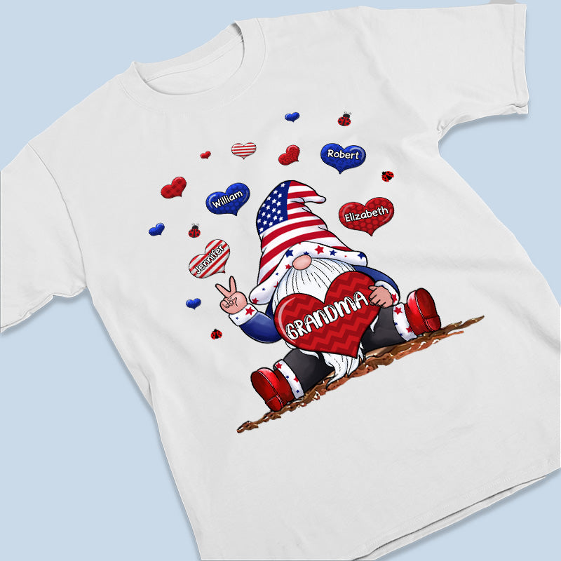 World's Best Nana - Family Personalized Custom Unisex Patriotic T-shirt, Hoodie, Sweatshirt - Independence Day, 4th Of July, Birthday Gift For Grandma