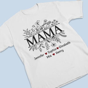 T-shirt, sweat à capuche et sweat-shirt unisexe personnalisé « Blooming Love You, Mom » - Cadeau pour maman et grand-mère