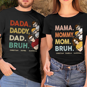 Papa Papa Frère - T-shirt unisexe personnalisé, sweat à capuche, sweat-shirt - Fête des Pères, Fête des Mères, cadeau d'anniversaire pour papa, maman