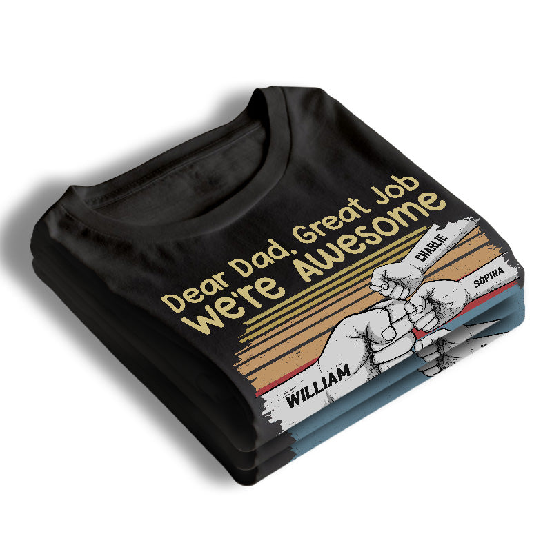 Papa, tu es mon morceau manquant - T-shirt unisexe personnalisé pour la famille, sweat à capuche, sweat-shirt - Cadeau de fête des pères, d'anniversaire pour papa