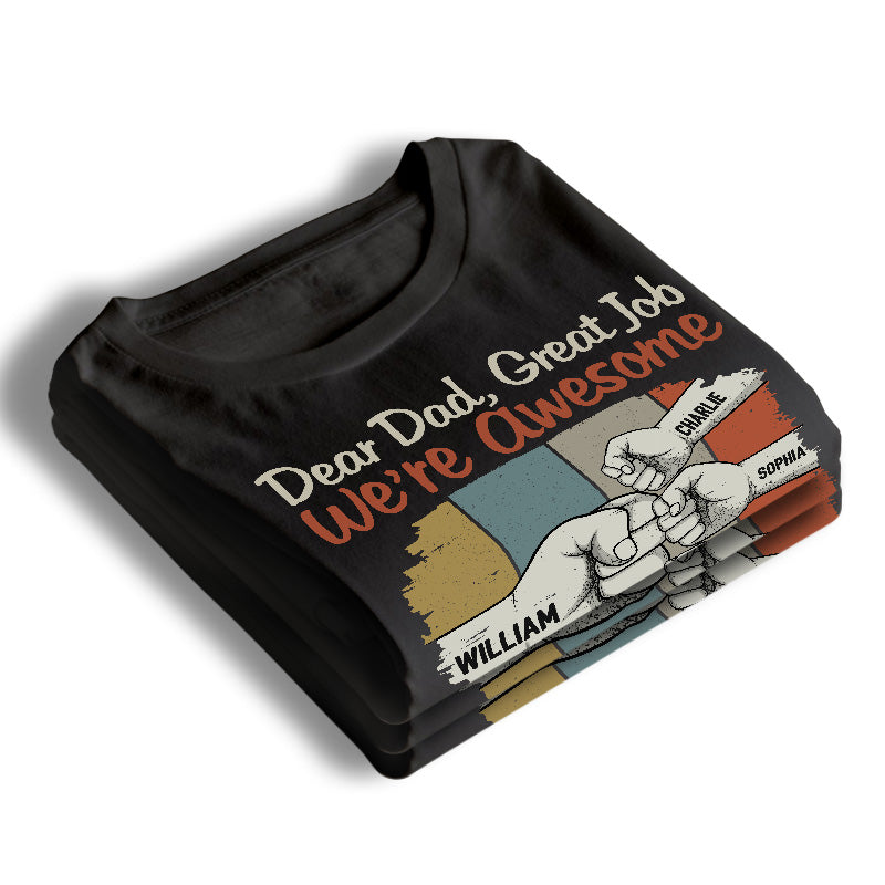 Hé papa, tu es génial ! T-shirt unisexe personnalisé, sweat à capuche, sweat-shirt, cadeau pour la fête des pères et un anniversaire pour papa