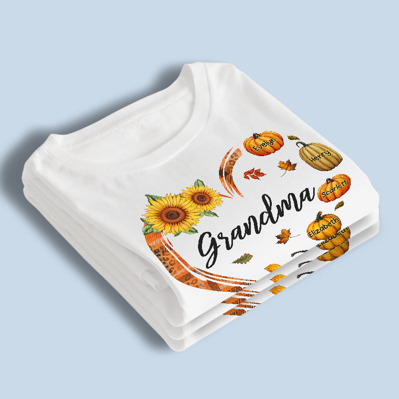Heureux d'être appelé grand-mère - T-shirt, sweat à capuche, sweat-shirt unisexe personnalisé pour la famille - Cadeau d'automne pour grand-mère