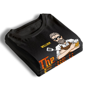 Le Grillfather, la légende - T-shirt unisexe personnalisé, sweat à capuche, sweat-shirt - Cadeau de fête des pères, d'anniversaire pour papa