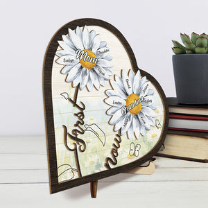 Vous n'en aurez jamais d'autre - Plaque en bois personnalisée à 2 couches avec support - Cadeau de fête des mères, de pendaison de crémaillère pour maman, grand-mère