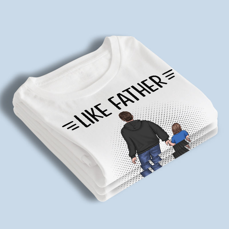 Père, fille et fils, un lien indéfectible - T-shirt, sweat à capuche, sweat-shirt unisexe personnalisé pour la famille - Cadeau de fête des pères et d'anniversaire pour papa