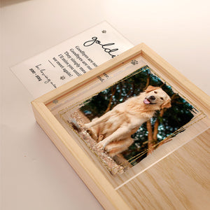Photo personnalisée que vous auriez vécue pour toujours - Cadre lumineux personnalisé commémoratif - Cadeau de condoléances pour les propriétaires et les amoureux des animaux