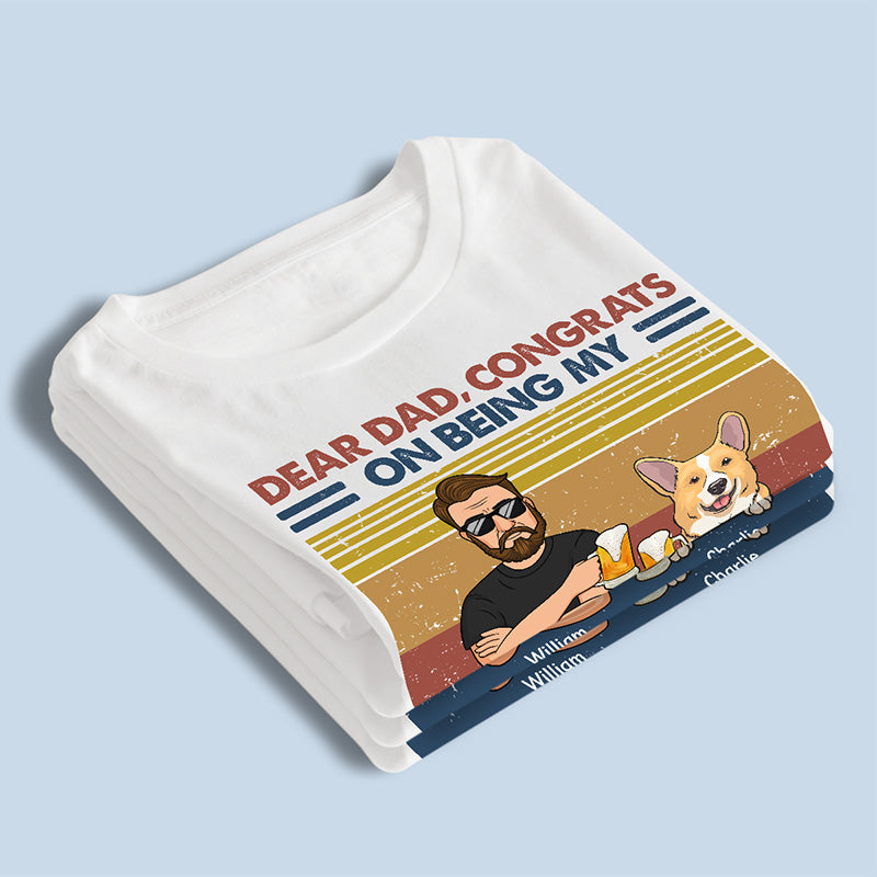 Félicitations pour être mon ramasseur de crottes pour toujours ! T-shirt unisexe personnalisé, sweat à capuche et sweat-shirt pour chien ! Cadeau pour les propriétaires et les amoureux des animaux.