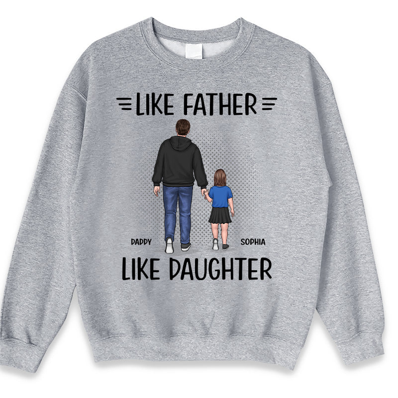 Père, fille et fils, un lien indéfectible - T-shirt, sweat à capuche, sweat-shirt unisexe personnalisé pour la famille - Cadeau de fête des pères et d'anniversaire pour papa