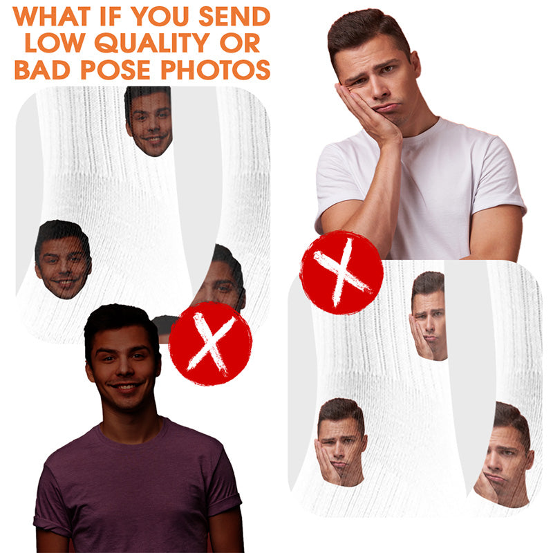 Chaussettes personnalisées pour bébés en fourrure avec photo - Chaussettes personnalisées pour chiens et chats - Cadeau pour propriétaires et amoureux des animaux