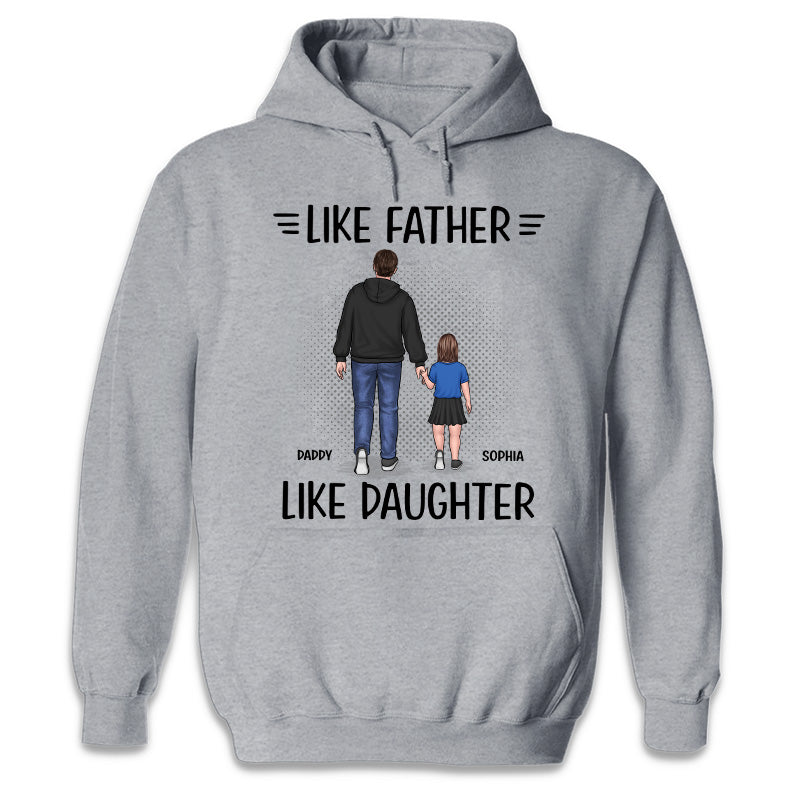 Père, fille et fils, un lien indéfectible - T-shirt, sweat à capuche, sweat-shirt unisexe personnalisé pour la famille - Cadeau de fête des pères et d'anniversaire pour papa