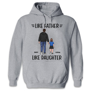 Père, fille et fils, un lien indéfectible - T-shirt, sweat à capuche, sweat-shirt unisexe personnalisé pour la famille - Cadeau de fête des pères et d'anniversaire pour papa