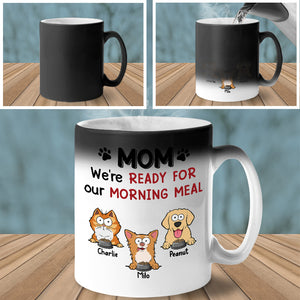 Nous t'aimons plus que toutes les friandises - Tasse personnalisée à changement de couleur pour chien et chat - Cadeau pour les propriétaires d'animaux et les amoureux des animaux