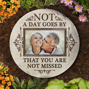 Custom Photo You Stay In Our Memory Forever - Memorial Personalized Memorial Stone - Sympathy Gift, Gift For Family Members