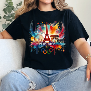 Jouez avec cœur, gagnez avec fierté - T-shirt, sweat à capuche et sweat-shirt des Jeux olympiques - Vacances olympiques, cadeau pour les membres de la famille et les meilleurs amis