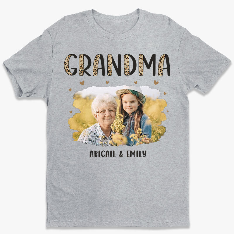 T-shirt, sweat à capuche et sweat-shirt unisexe personnalisé avec photo « Super Grand-mère » - Cadeau d'anniversaire pour maman et grand-mère
