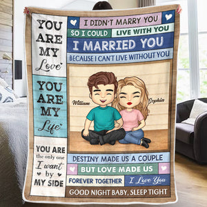 La seule personne que je veux à mes côtés - Couverture personnalisée pour couple - Cadeau pour mari et femme, anniversaire