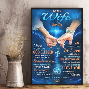Je savais que te rencontrer était un destin - Affiche verticale personnalisée pour couple - Cadeau pour mari et femme, anniversaire