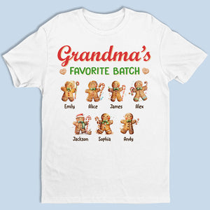 Grandma Favorite Batch - Family Personalized Custom Unisex T-shirt, Hoodie, Sweatshirt - Christmas Gift For Grandma