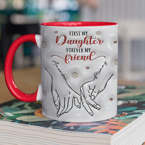 D'abord ma mère, pour toujours mon amie - Tasse personnalisée avec accents - Cadeau pour maman, fille