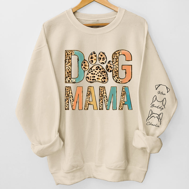 Fière d'être une maman à fourrure - Sweat-shirt unisexe personnalisé pour chien et chat avec motif sur la manche - Cadeau pour propriétaires et amoureux des animaux