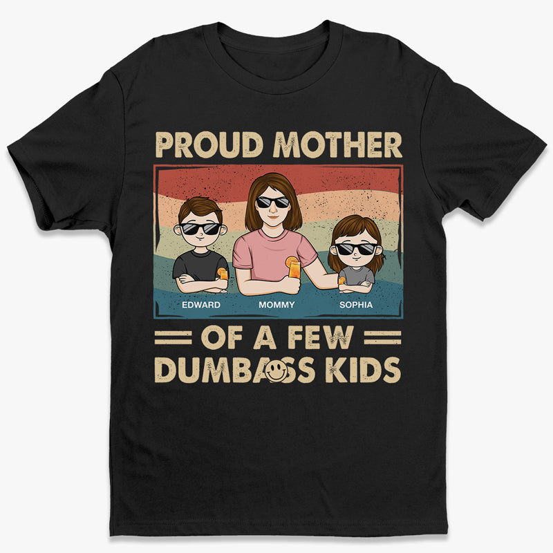 Fière maman de plusieurs enfants - T-shirt unisexe personnalisé pour la famille, sweat-shirt - Cadeau fête des mères
