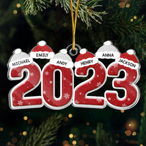 C'est Noël - Décoration personnalisée pour la famille - Forme personnalisée en acrylique - Cadeau de Noël pour les membres de la famille