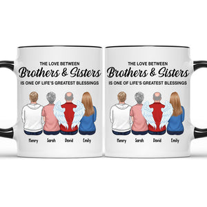 Frères et sœurs : le plus beau cadeau de tous les temps - Mug personnalisé avec accents pour la famille - Cadeau pour frères et sœurs