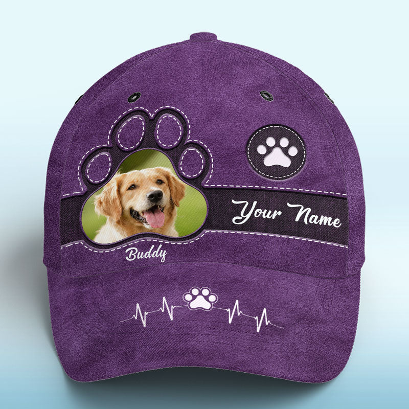 Photo personnalisée : l'amour d'un animal peut rendre même la pire journée meilleure - Chapeau personnalisé pour chien et chat, casquette classique à imprimé intégral - Cadeau pour propriétaires et amoureux des animaux