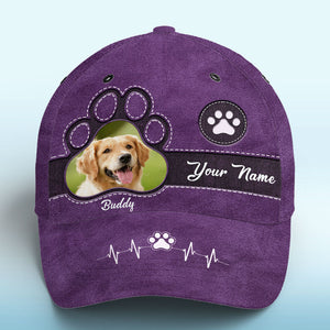 Photo personnalisée : l'amour d'un animal peut rendre même la pire journée meilleure - Chapeau personnalisé pour chien et chat, casquette classique à imprimé intégral - Cadeau pour propriétaires et amoureux des animaux