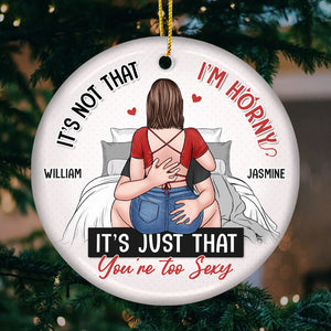 La maison est là où je suis avec toi - Ornement personnalisé pour couple - Forme ronde en céramique - Cadeau de Noël pour mari et femme, anniversaire