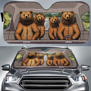 Liberté sur nos quatre roues - Pare-soleil personnalisé pour pare-brise de voiture, protection de fenêtre de voiture - Cadeau pour les membres de la famille