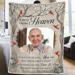 Couverture photo personnalisée « Je t'aime pour toujours » - Cadeau de Noël, souvenir de condoléances pour les membres de la famille